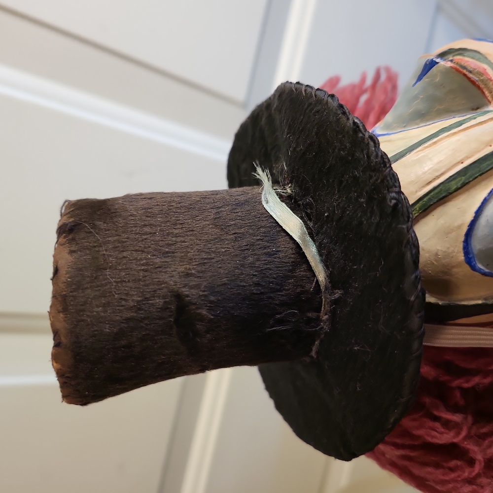 Antique Hand Carved and Painted Puppet Clown Head 🤡 - Picture 6 of 14